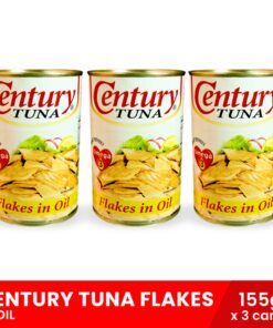 CENTURY TUNA Flakes in Oil 155g x 3 cans
