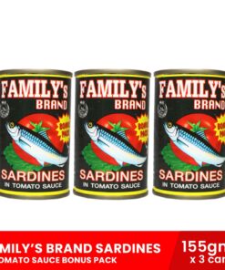 FAMILY'S BRAND Sardines in Tomato Sauce Bonus Pack 155g x 3 cans