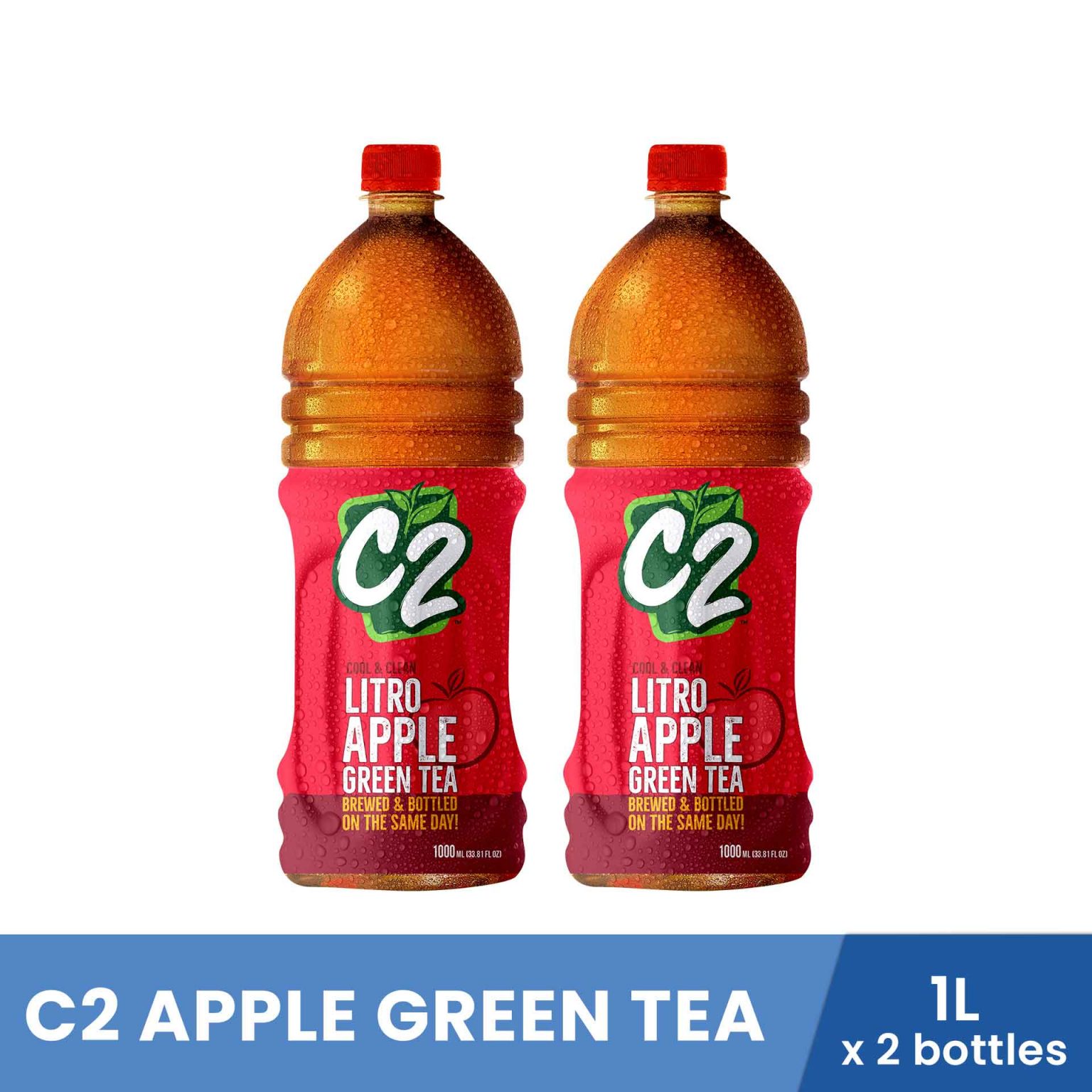 C2 Apple Green Tea 1L x 2 bottles – Biggrocer