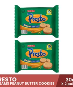 PRESTO Creams Peanut Butter Cookies 10s x 30g x 2 packs