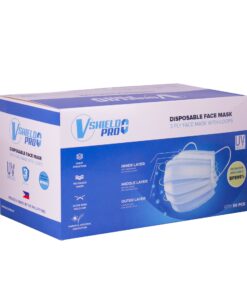 Alternative view of VSHIELD + PRO Plus 3-ply Disposable Face Mask 1 box, 50 pcs.