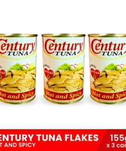 CENTURY TUNA Flakes Hot & Spicy 155g x 3 cans