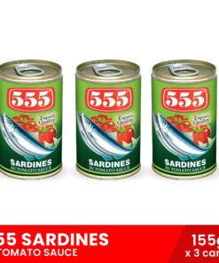 555 Sardines in Tomato Sauce 155g x 3 cans