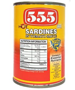 Alternative view of 555 Sardines in Tomato Sauce w/ Chili 155g x 3 cans