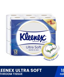 KLEENEX Ultra Soft Bathroom Tissue 18 rolls