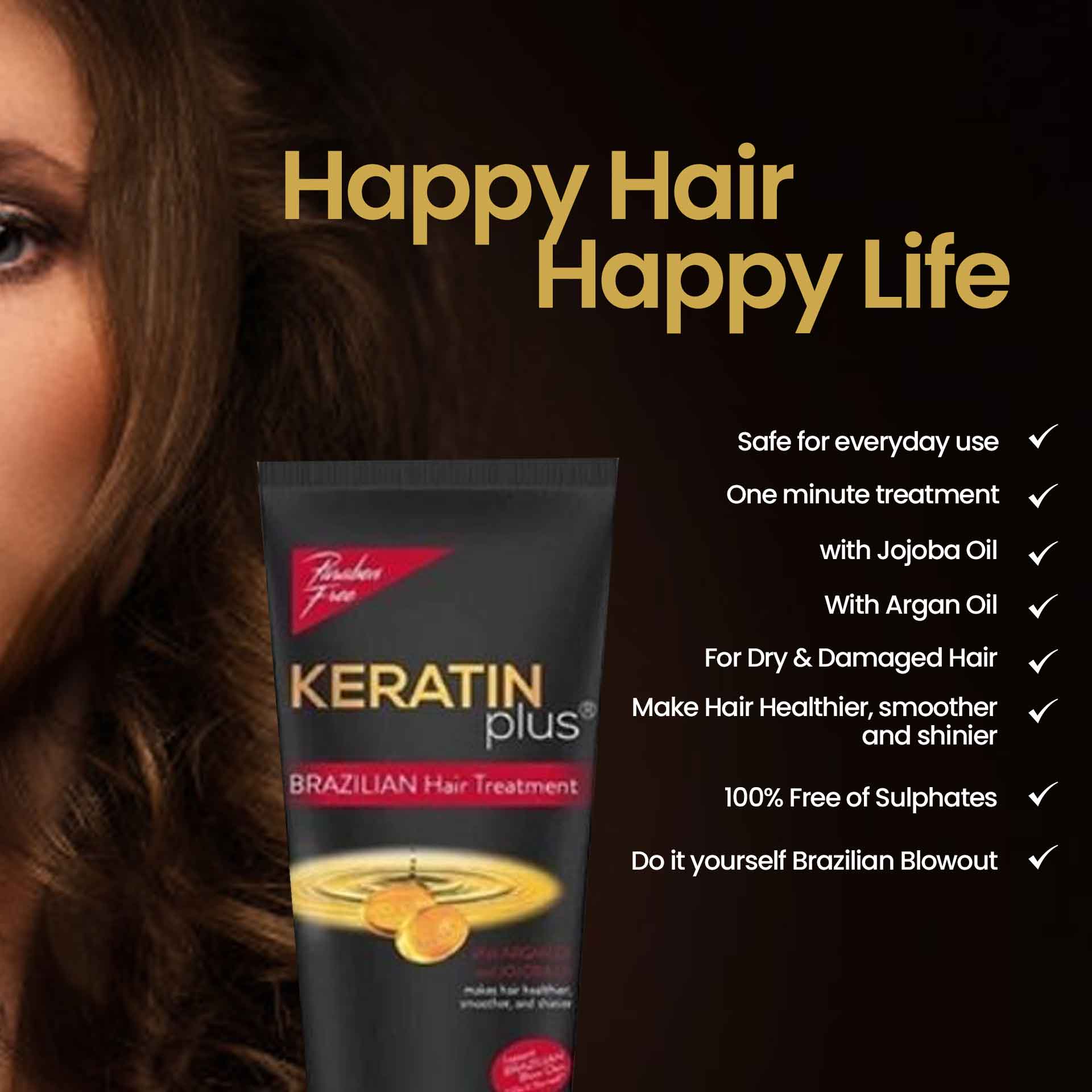 KERATIN Plus Brazilian Hair Treatment with Argan Oil & Jojoba Oil 200g –  Biggrocer
