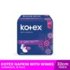 KOTEX Napkin with Wings, Overnight 32cm Thick, 10 pads