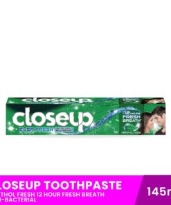 CLOSEUP Toothpaste Menthol Fresh, 12-hour Fresh Breath, Anti-bacterial 145ml