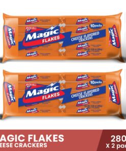 MAGIC Flakes Cheese Crackers 10s x 28g x 2 packs