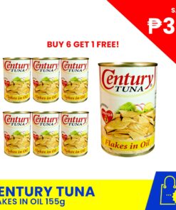 CENTURY TUNA Flakes in Oil 155g Buy 6 Get 1 FREE! Save P33