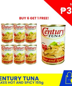 CENTURY TUNA Flakes Hot & Spicy 155g Buy 6 Get 1 FREE! Save P33