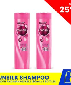 SUNSILK Shampoo Smooth & Manageable 180ml Buy 1 and Get 2nd bottle at 50%