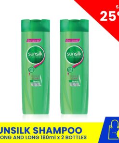 SUNSILK Shampoo Strong & Long 180ml Buy 1 and Get 2nd bottle at 50% OFF