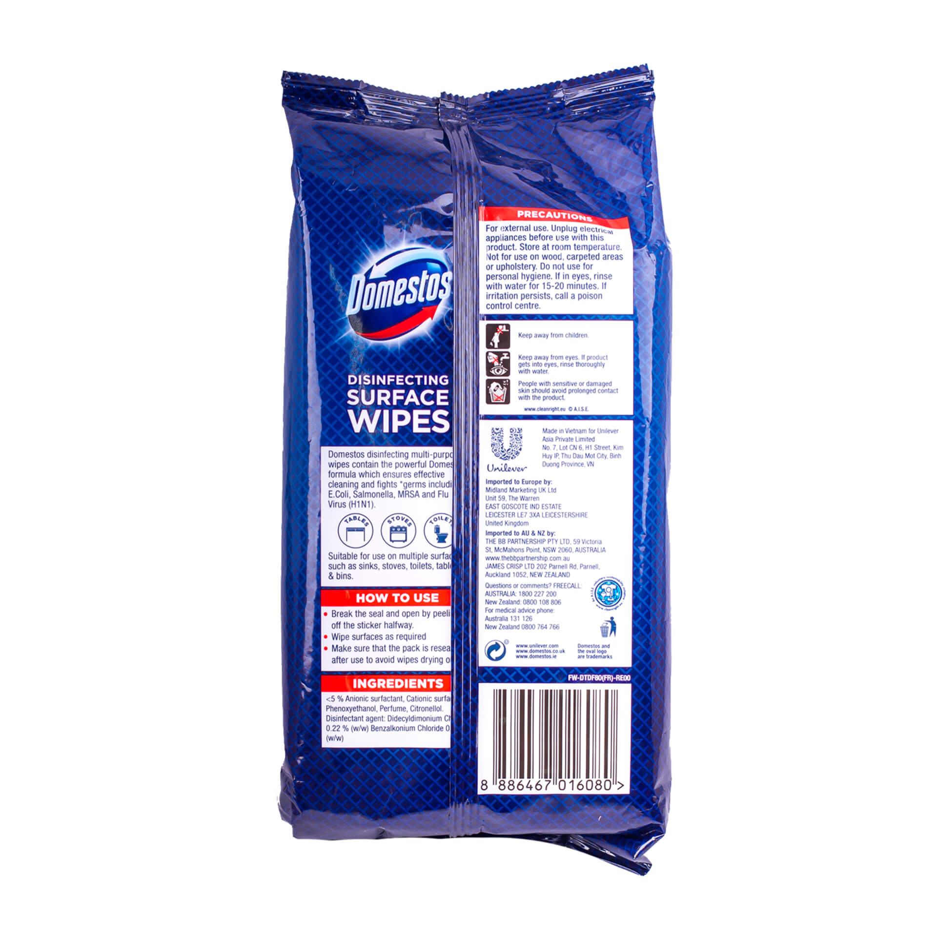 prosurface disinfectant wipes