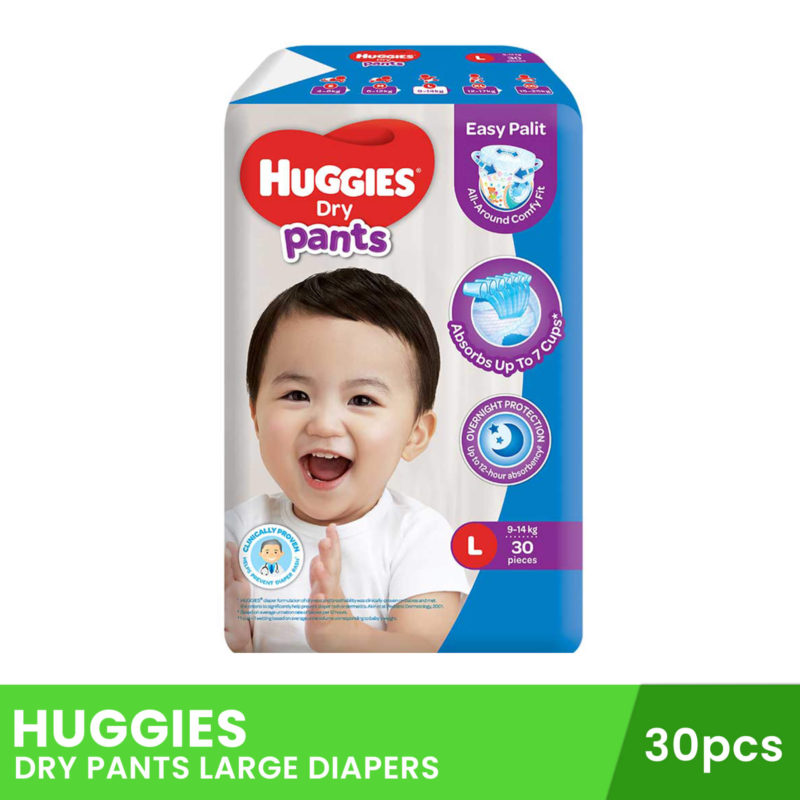 HUGGIES Dry Pants Large Diapers 30pcs – Biggrocer