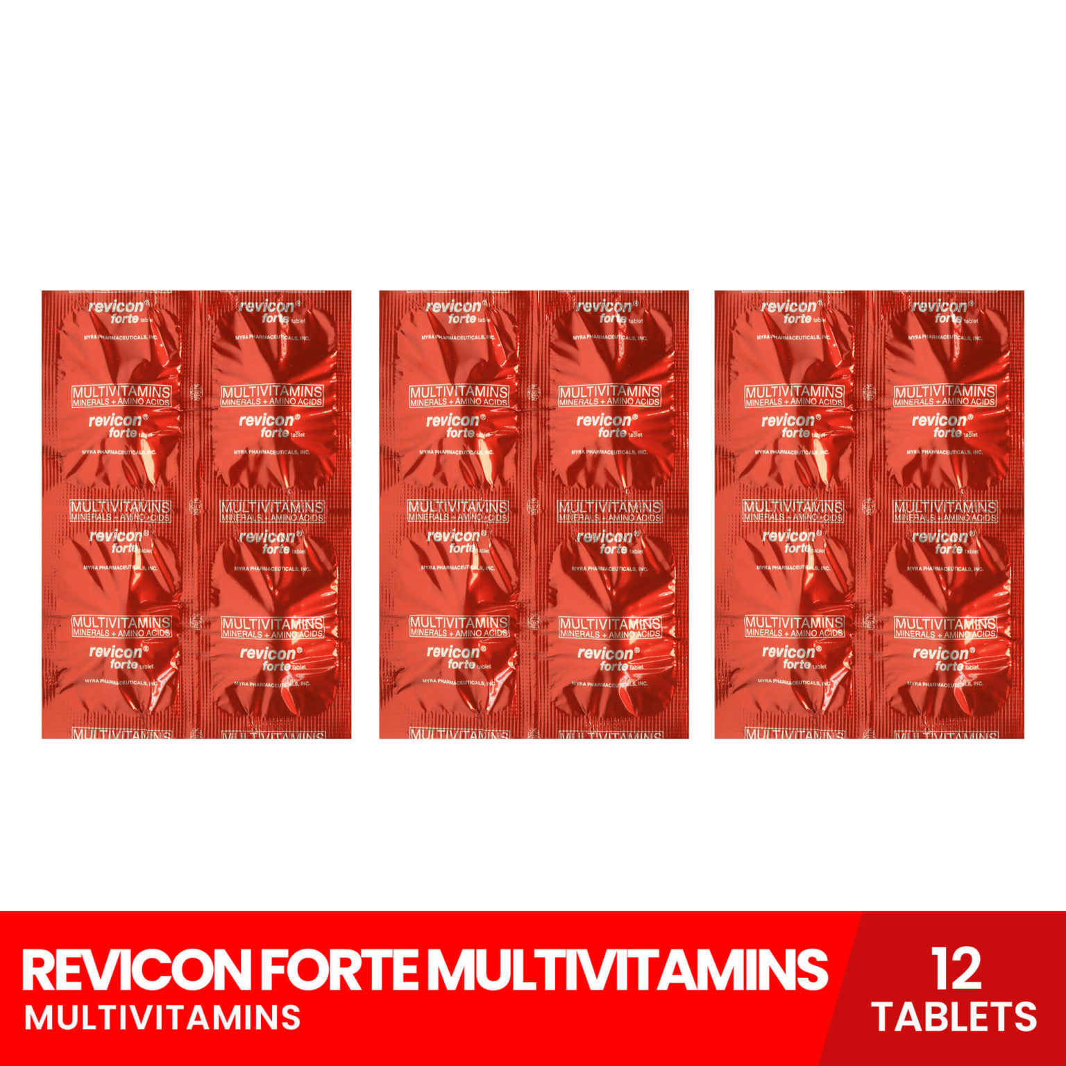 REVICON Forte Multivitamins X 12 Tablets – Biggrocer