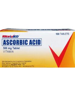 Alternative view of RITEMED Ascorbic Acid Tablets 500mg x 50 tablets (Vitamin C)