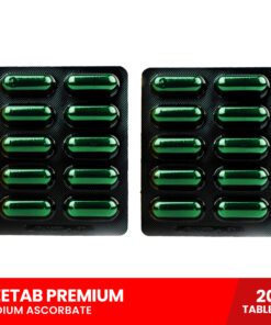 UNITED HOME CEETAB Premium Sodium Ascorbate x 20 tablets (Non-Acidic Vitamin C for Immunity)