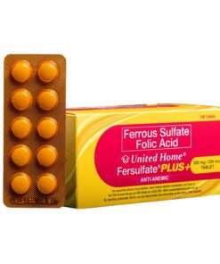 Alternative view of UNITED HOME Fersulfate Plus+ x 20 tablets (For Iron Deficiency Anemia and Prenatal Anemia)