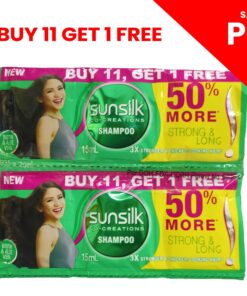 Alternative view of SUNSILK Shampoo Strong & Long 11+1 sachets 15ml