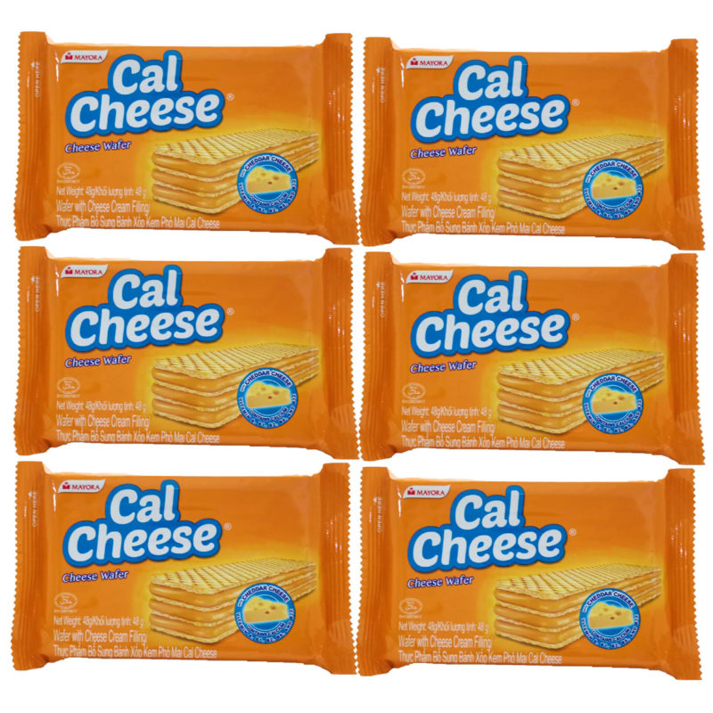 CAL CHEESE Wafer Pack 48g x 6 packs – Biggrocer