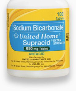 Alternative view of UNITED HOME Supracid Antacid Extra Strength 650mg x 1 bottle (For Relief of Hyperacidity and Heartburn)