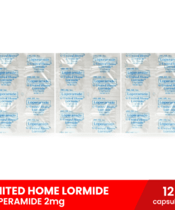 UNITED HOME Lormide Loperamide 2mg x 12 capsules (For Relief of Diarrhea)