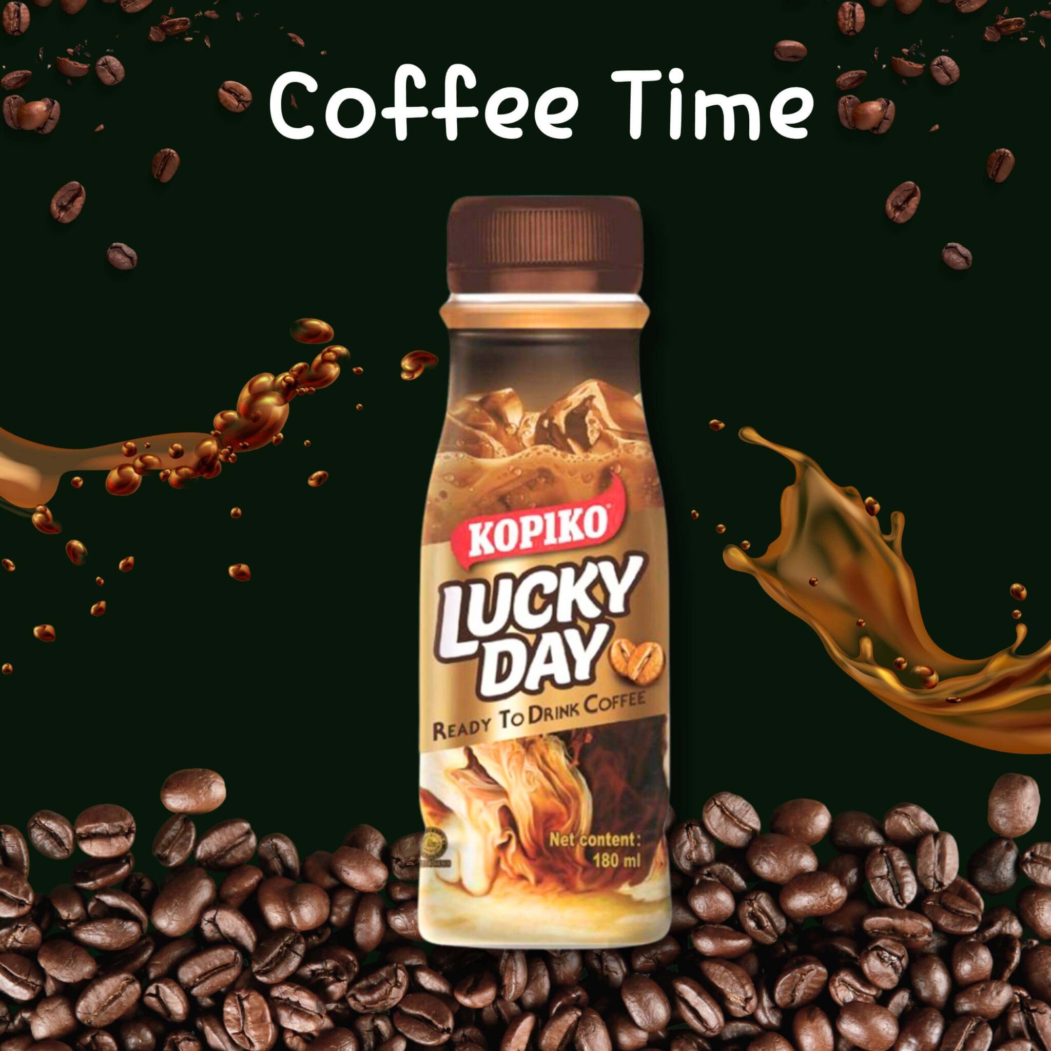 KOPIKO Lucky Day Ready-to-Drink Coffee 180ml x 3 bottles – Biggrocer